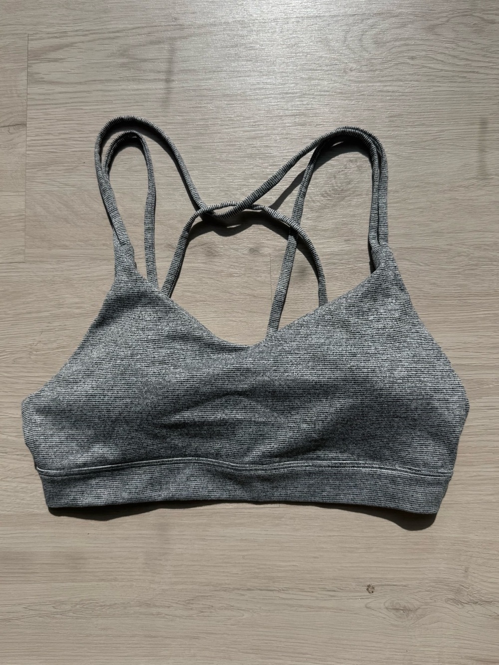 Old Navy Heather Gray Strappy Sports Bralette